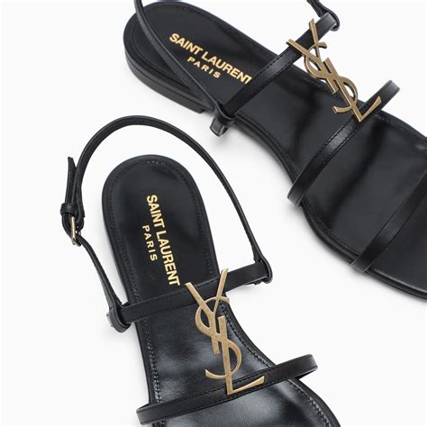 ysl sandals flat|saint laurent farrah sandals.